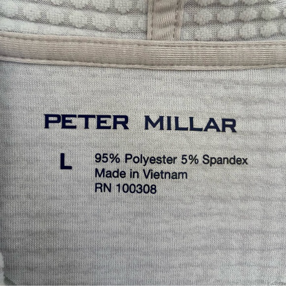 Peter Millar Women’s Sun Logo French Terry Zip Up Hoodie Sweatshirt Size Large - Picture 9 of 9